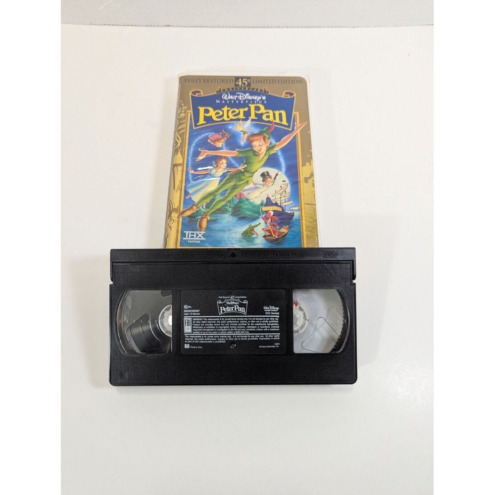 Peter Pan (VHS, 1998) Walt Disney's‎ Masterpiece Collection